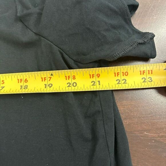 Lauren Ralph Lauren Black Rayon Flutter Sleeve V-Neck Knit Blouse Women’s 2X - Picture 7 of 9